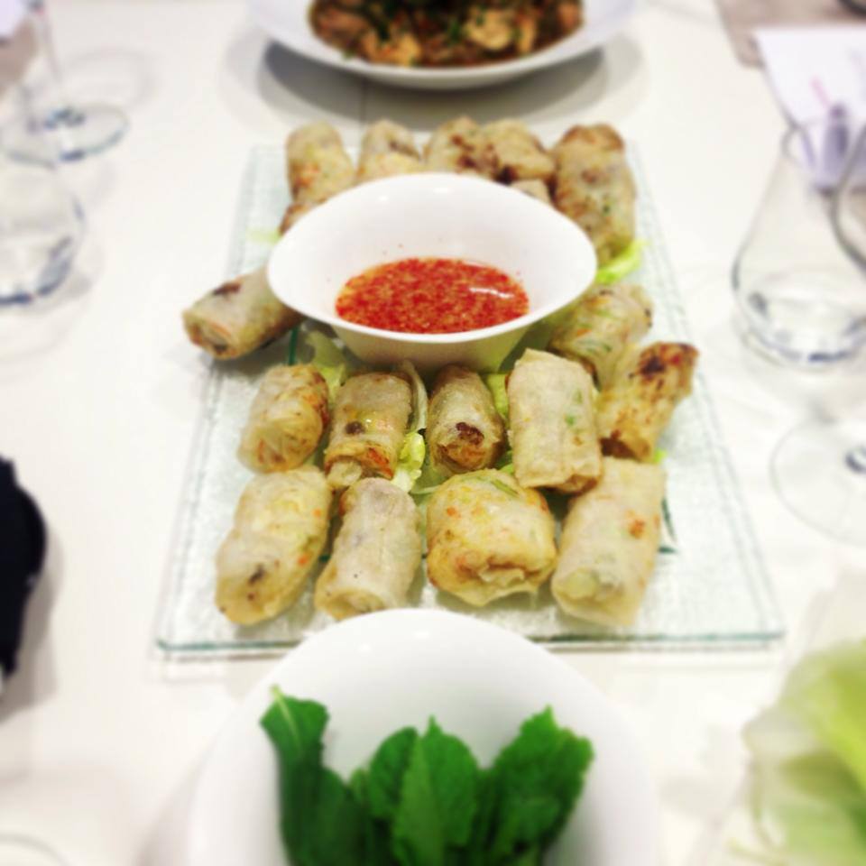 Vietnamese rolls. Show cooking Loleta