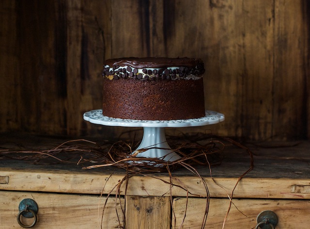 Tarta chocolate ¿o no?| Con crema de galletas y mantequilla