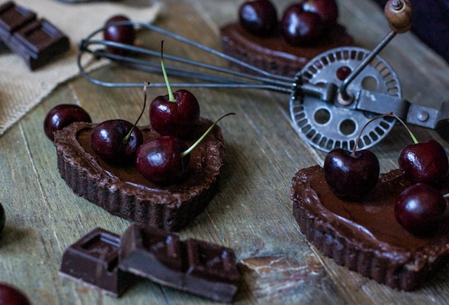 Chocolate tartlets. Pure gluttony.