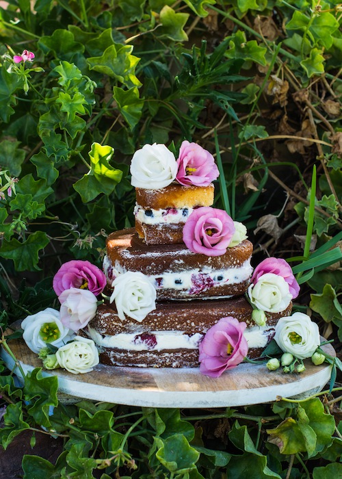 Tarta de chocolate blanco y frutos rojos 1