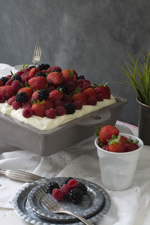 Cardamome, fruits rouges et mascarpone 5 crème gâteau