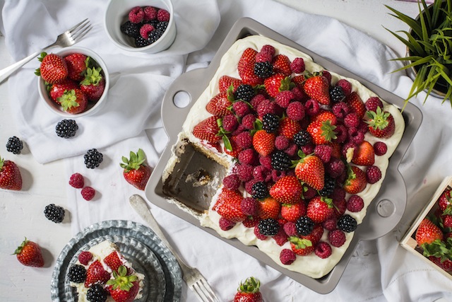 Cardamom, red berries and mascarpone 7 cream pie