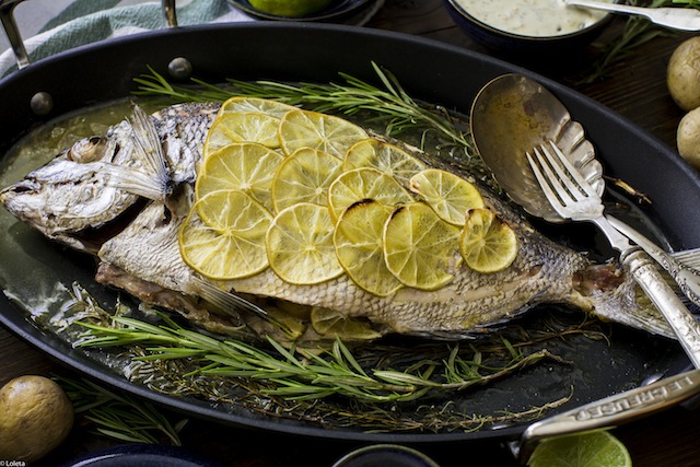 Bream to the aroma of lime and Rosemary 6