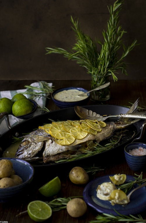 Bream to the aroma of lime and Rosemary 7