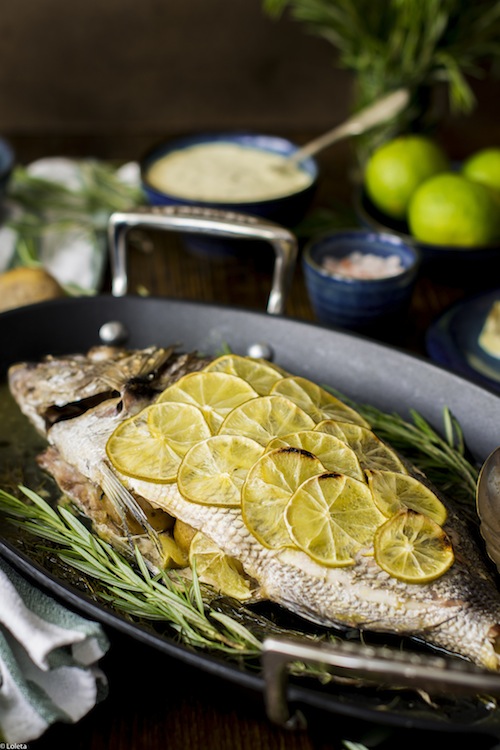 Bream to the aroma of lime and Rosemary 8