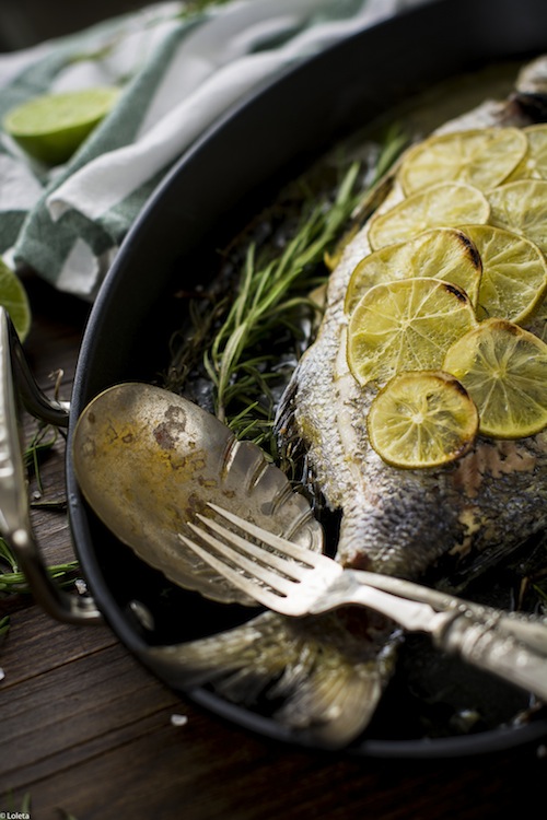 Bream to the aroma of lime and Rosemary 9