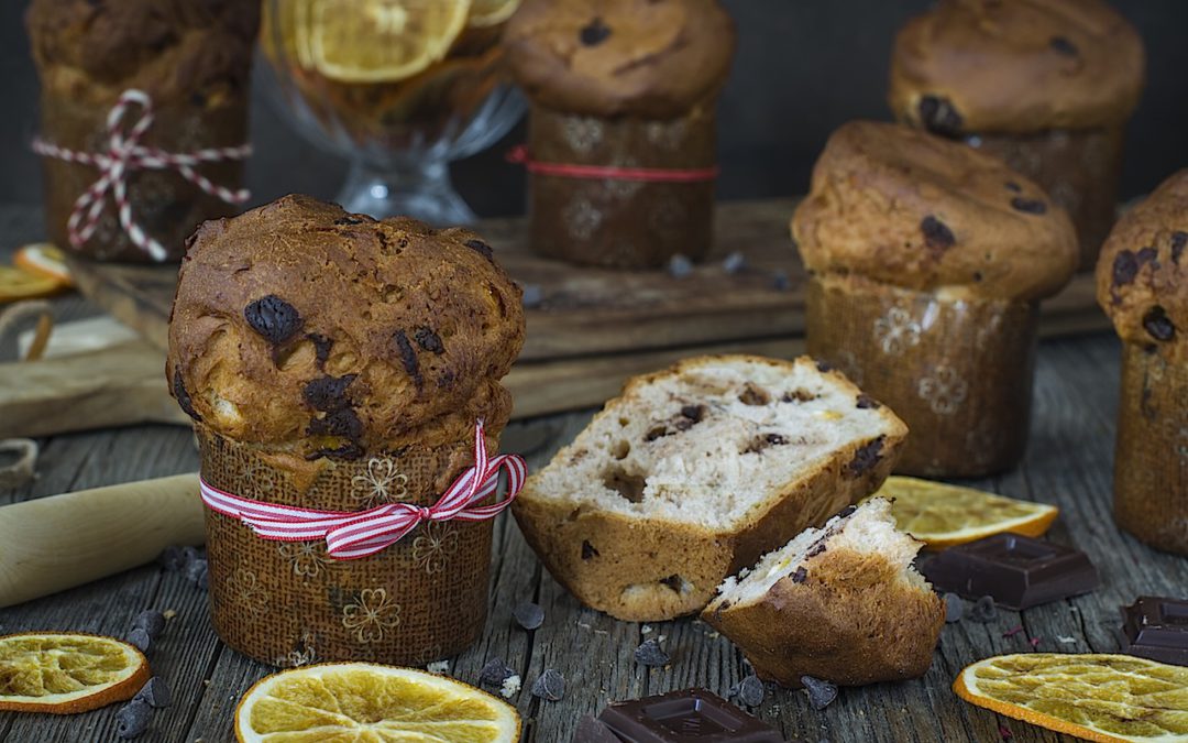 Panettone express and very easy. Mini panettones