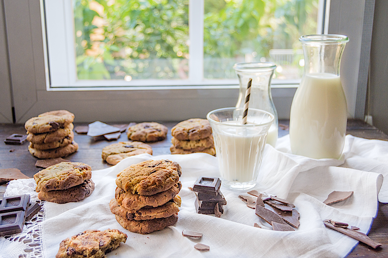Cookies de chocolate sin gluten. Galletas de chocolate para celíacos