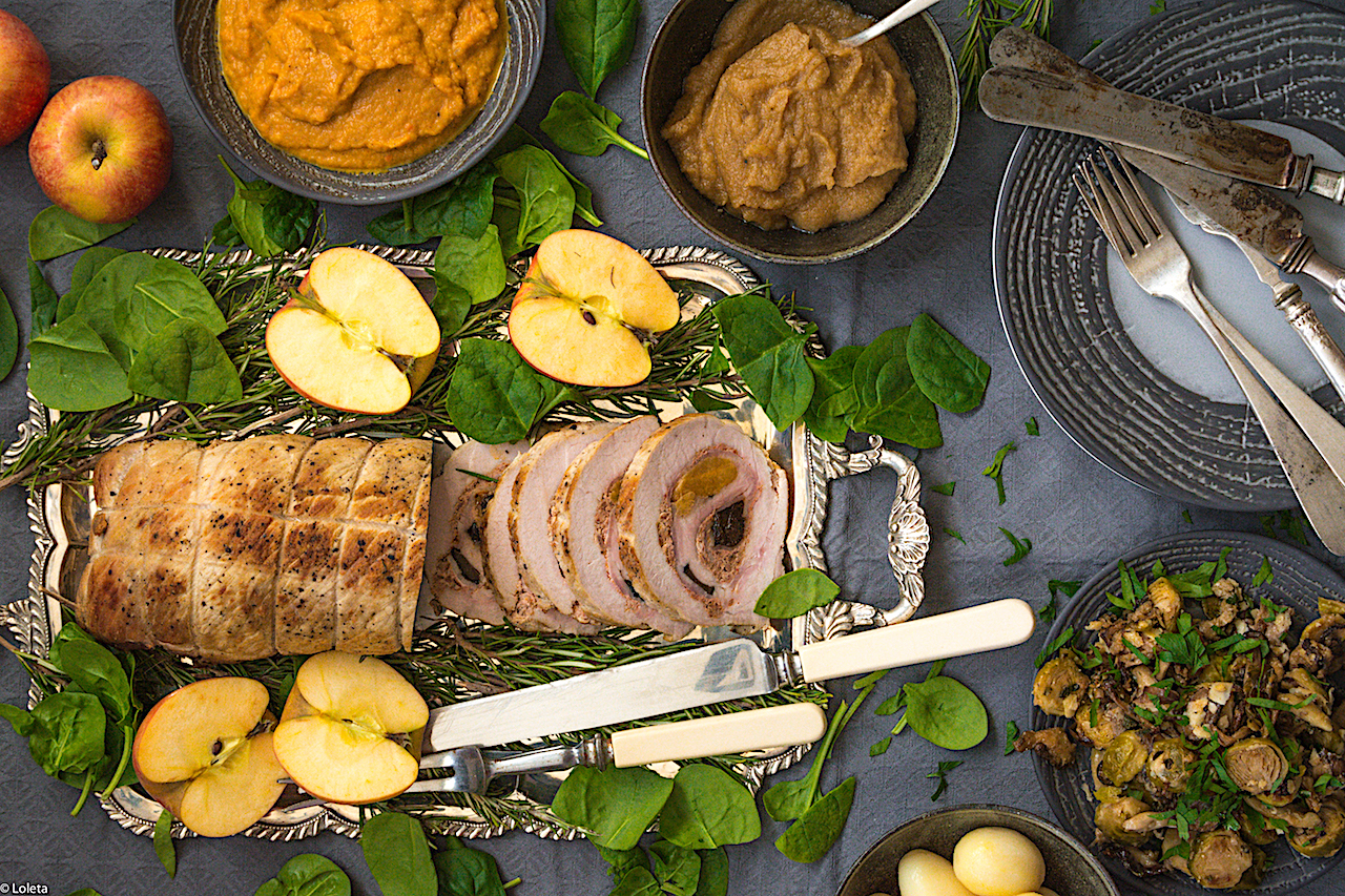 Easy recipe of pork stuffed with vegetable sauce