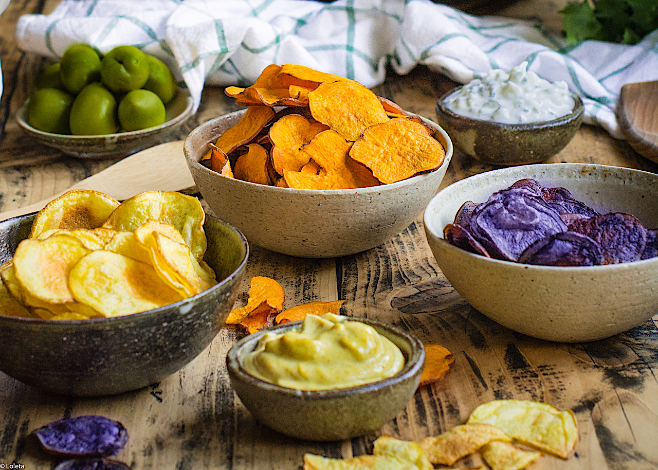 chipssaludablescon2salsaselaperitivoconelquetriunfarencasa