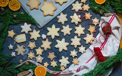 Gluten-free sugar cookies to decorate with orange glaze