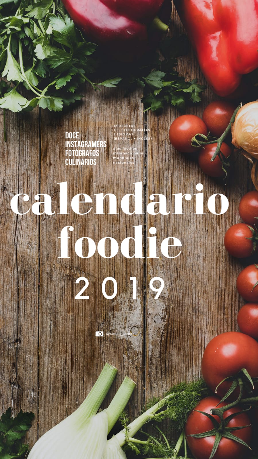 Calendario Foodie 2019. El calendario más sabroso del año