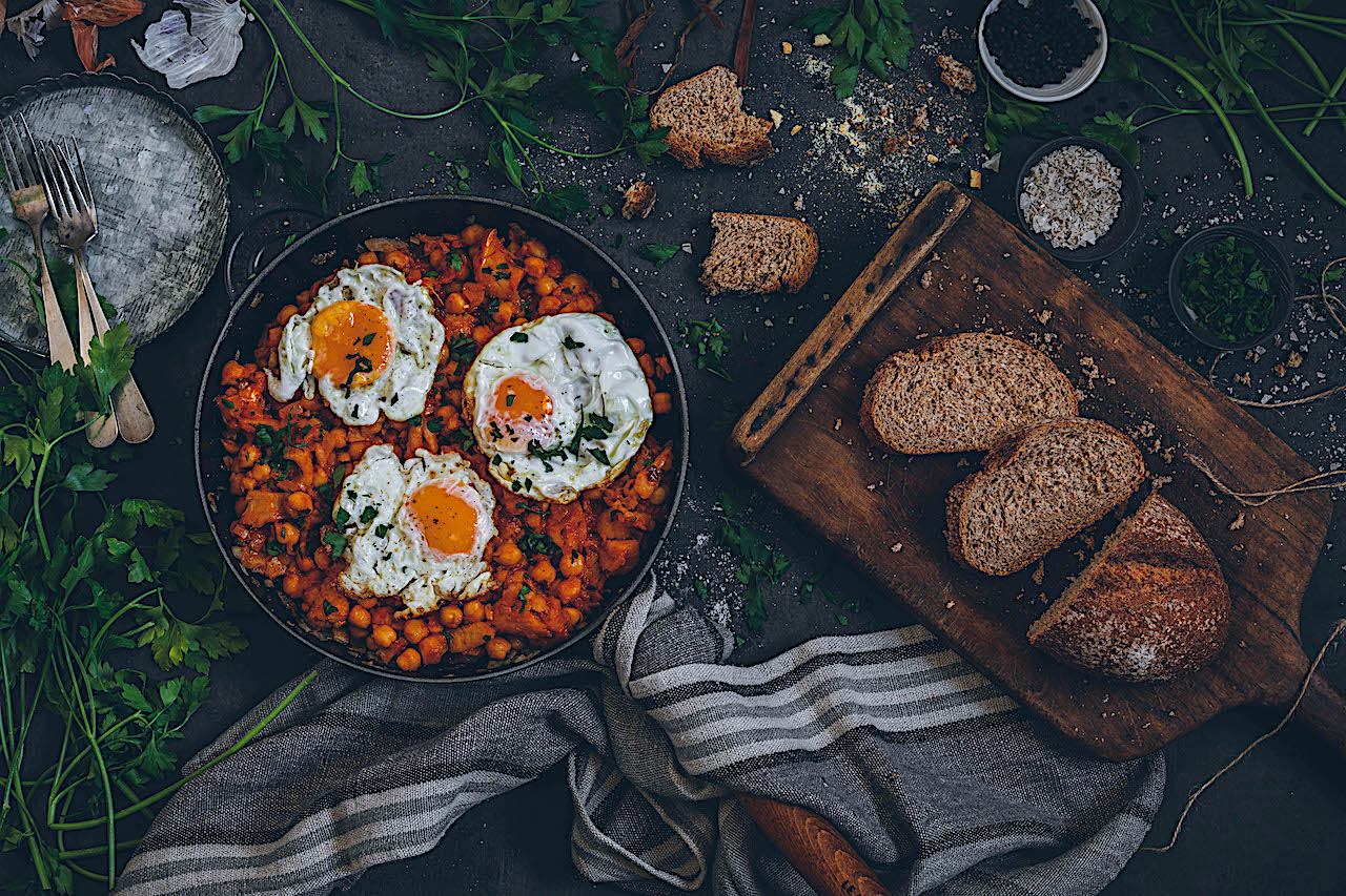 Garbanzos con bacalao. Potaje de vigilia malagueño reinventado