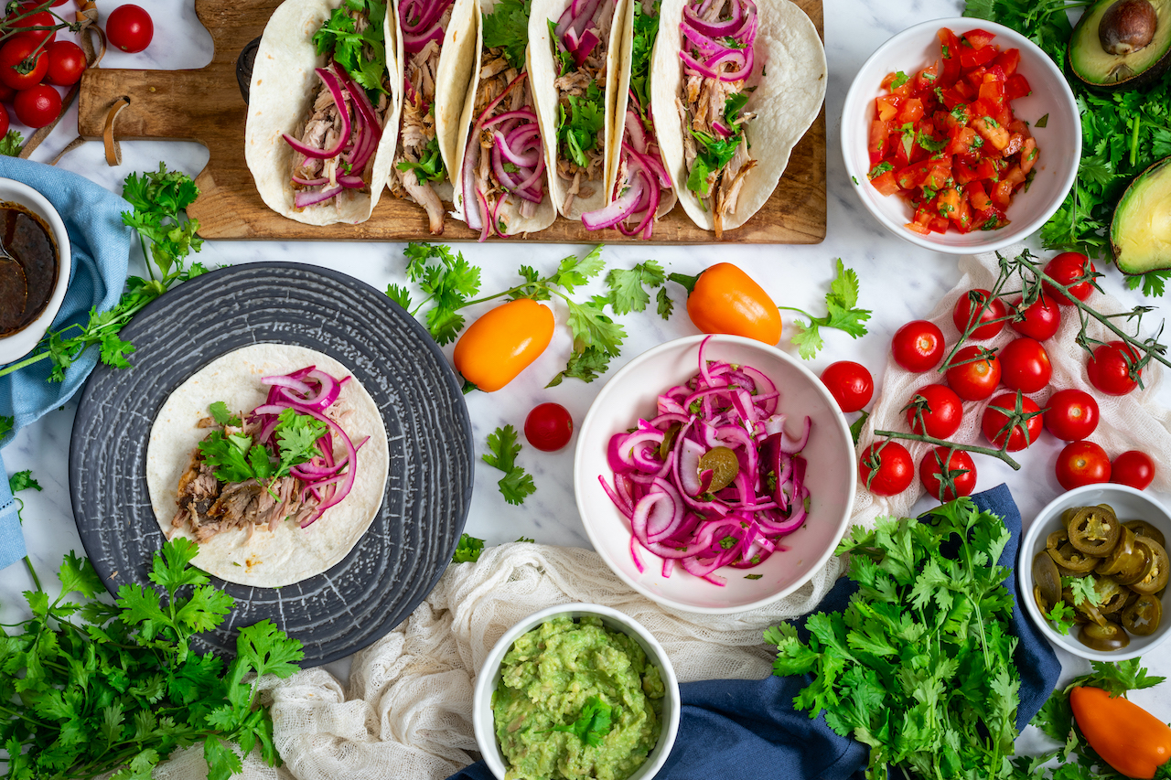 Cuban mojo tacos: in slow pot, with oven or in espresso