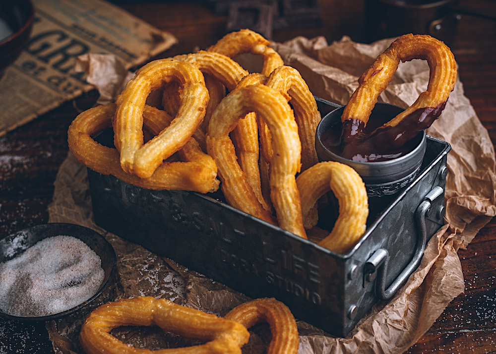Churros. El mejor desayuno del mundo. La merienda para compartir