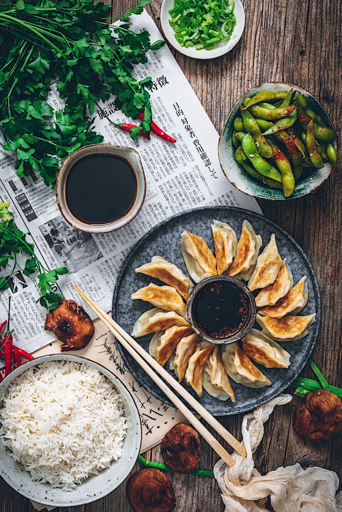 Essa vai pra quem ama gyoza 🥟✨ #culinariaasiatica #gyoza