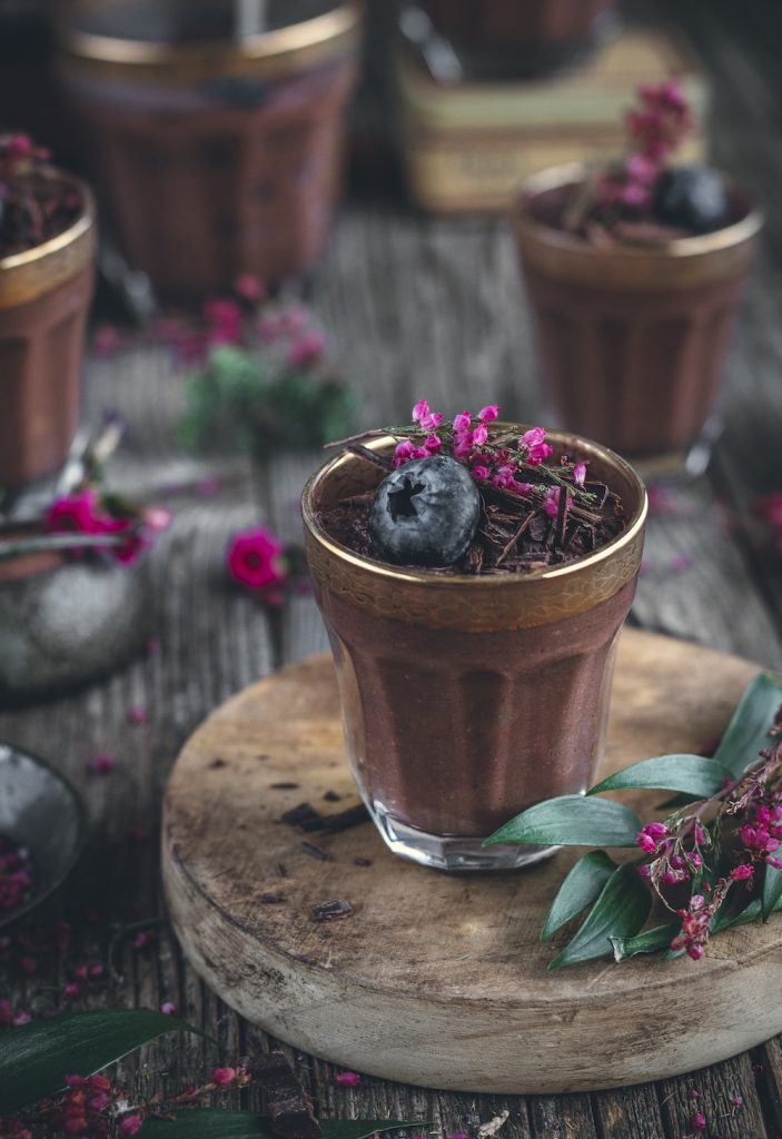 Mousse de chocolate sin azúcar