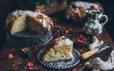 Panquemao. Coca de Pascua o Toña. Bollos de aceite y patata