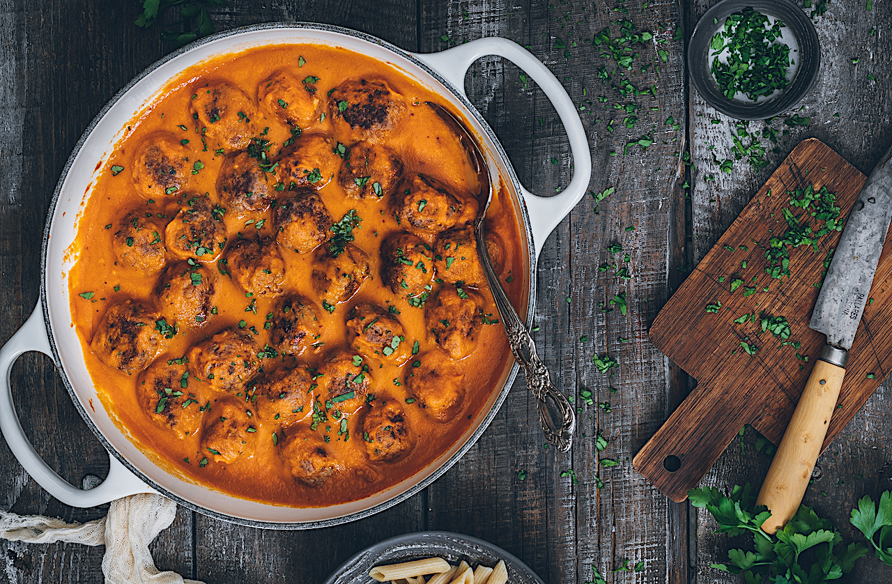 Albóndigas de ternera con salsa secreta. Las favoritas de Javi