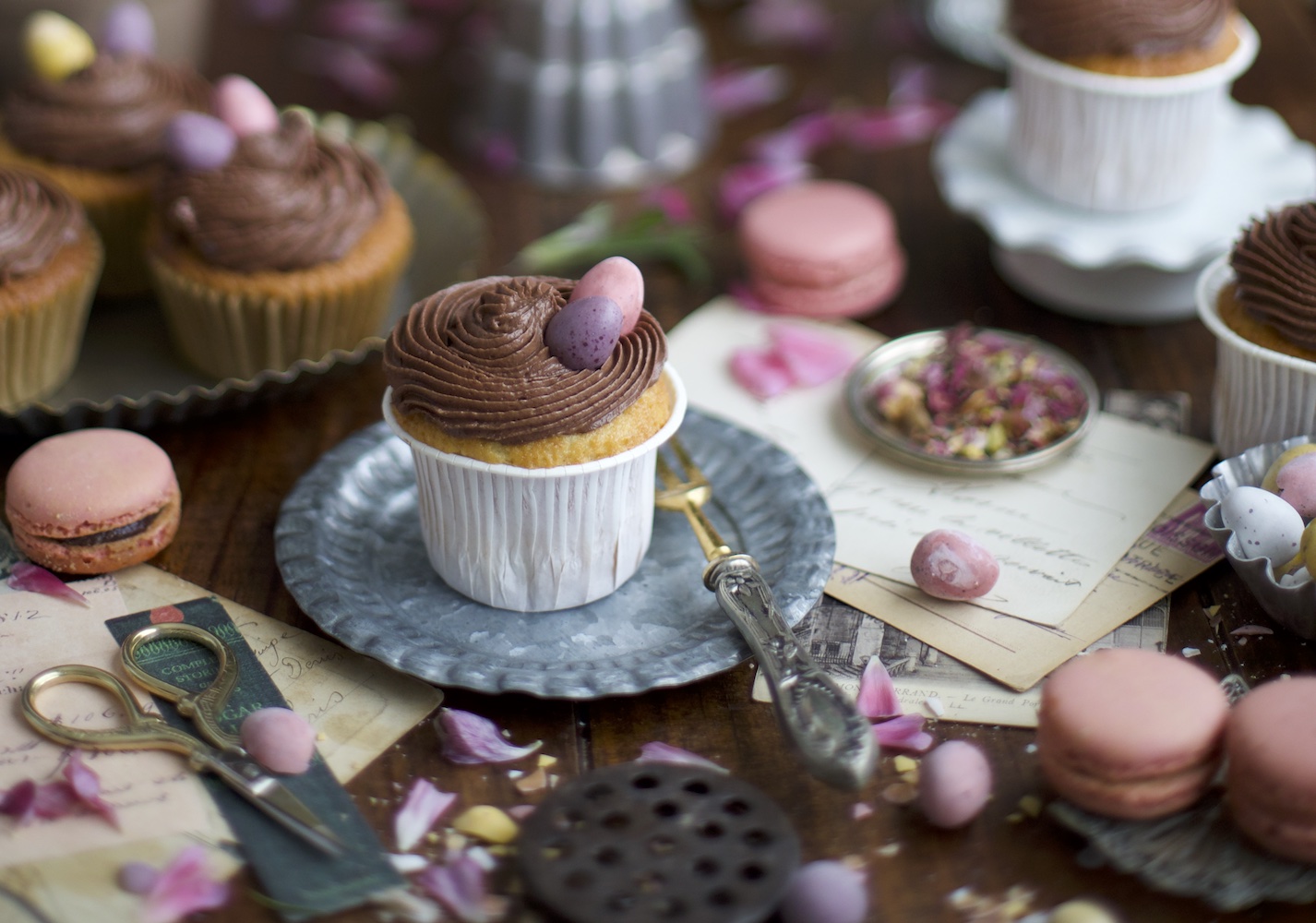 Magdalenas con chocolate. Las mejores para celebrar la Pascua con mi sobrina