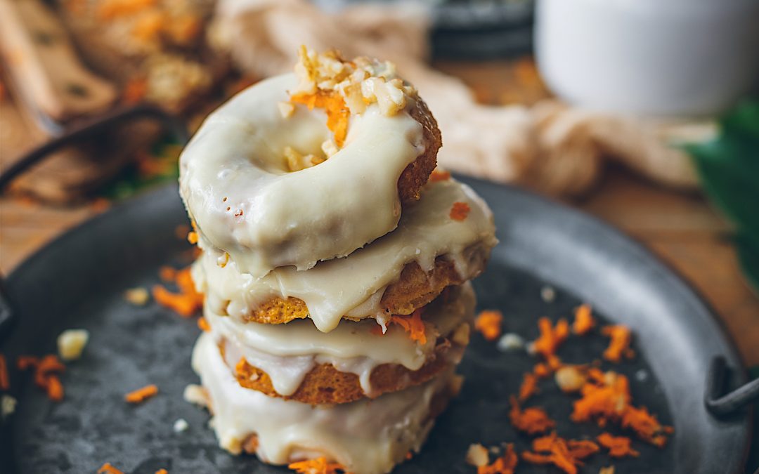 Carrot donuts in 5 minutes gluten-free and lactose-free. Vero donuts are salulables, easy and very rich