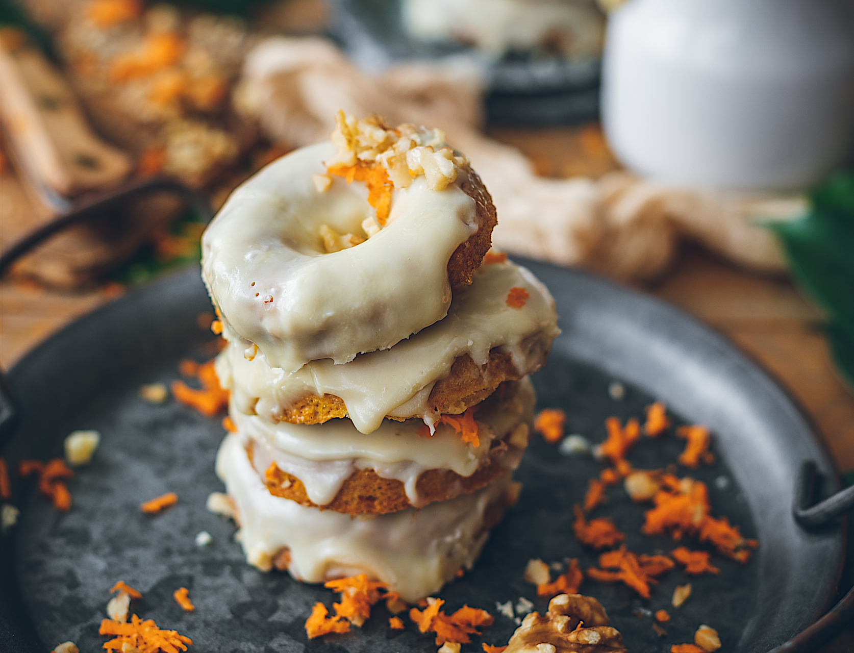 Donuts de zanahoria en 5 minutos sin gluten y sin lactosa. Los donuts de Vero salulables, fáciles y muy ricos