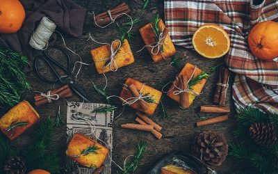 Gâteau à l’orange à offrir. Fait maison avec amour pour nos clients