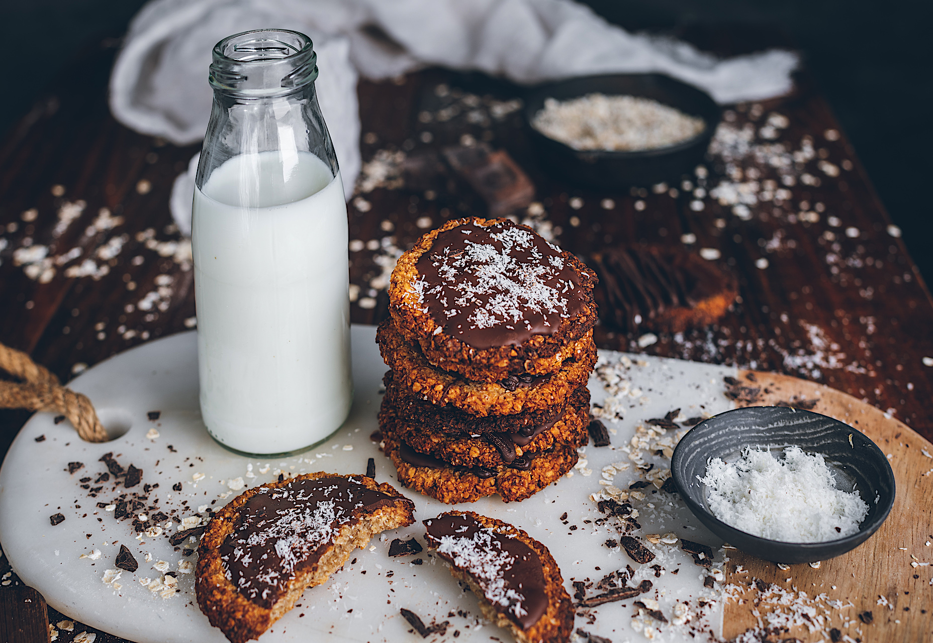 Galletas digestive sin azúcar, sin gluten y sin lactosa. Las mejores co solo 3 ingredientes