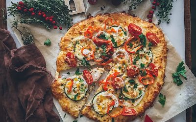 Healthy pizza of use. Gluten-free keto pizza. The pizza that is not pizza but that is great