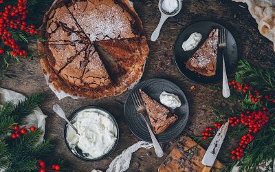 Chocolate Tenerina cake. The taste of Italy to pure chocolate