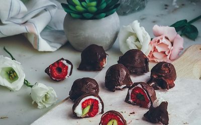 Raspberry chocolates