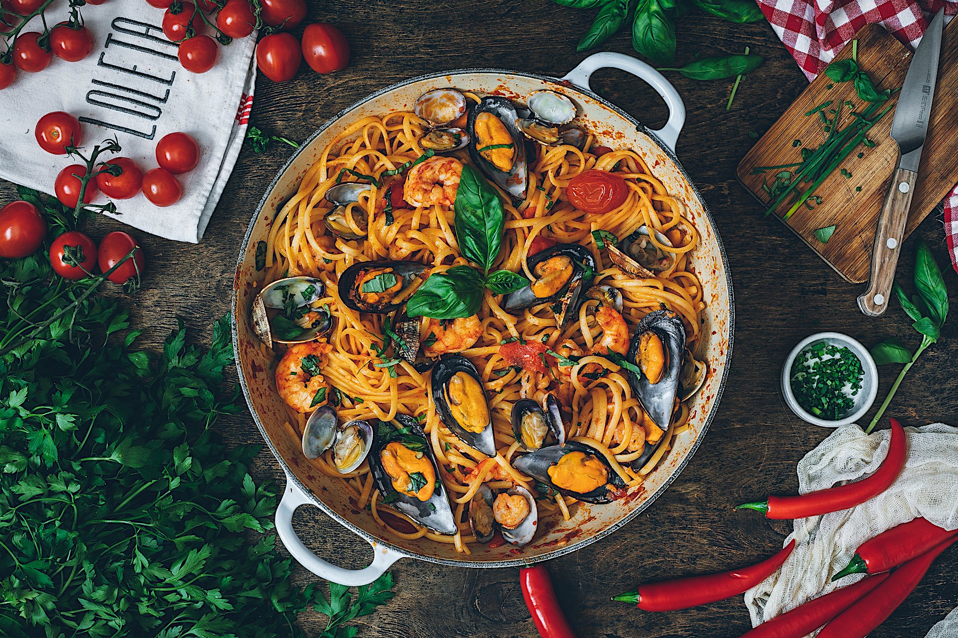 Frutti di mare. La pasta más sabrosa del verano