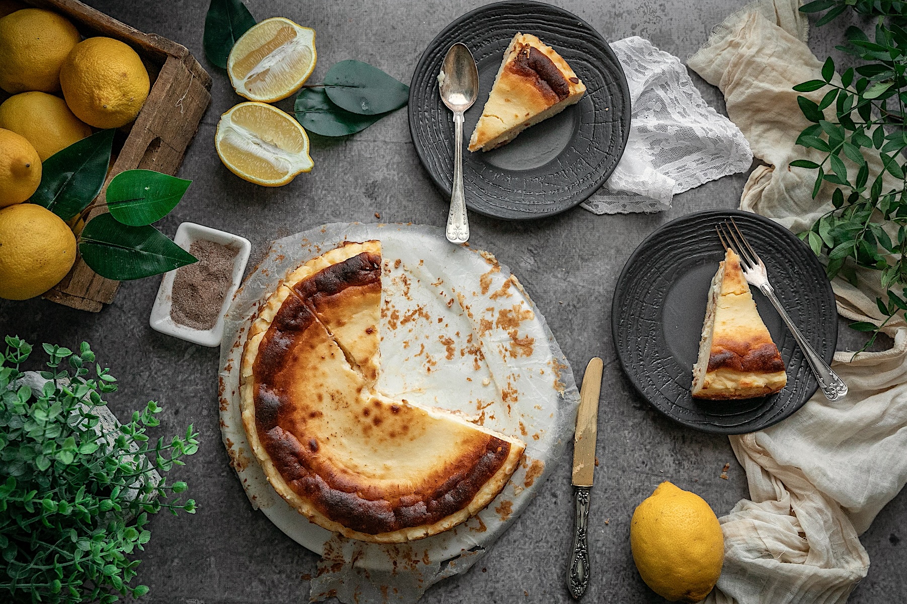 Tarta de queso manchego