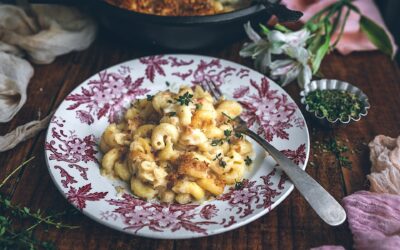 Mac & cheese. Macarrones con queso estilo americano súper cremosos