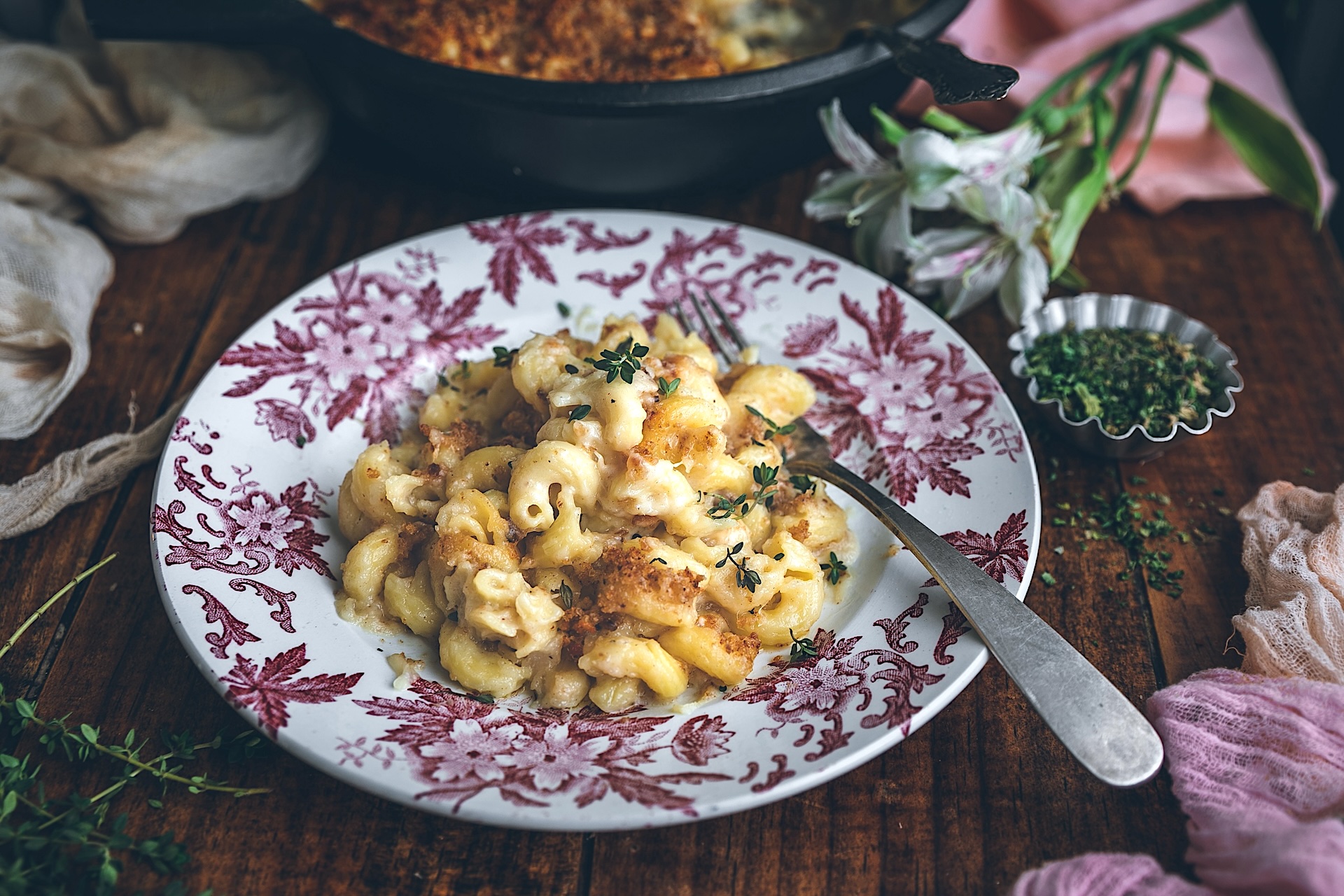 Mac & cheese. Macarrones con queso estilo americano súper cremosos