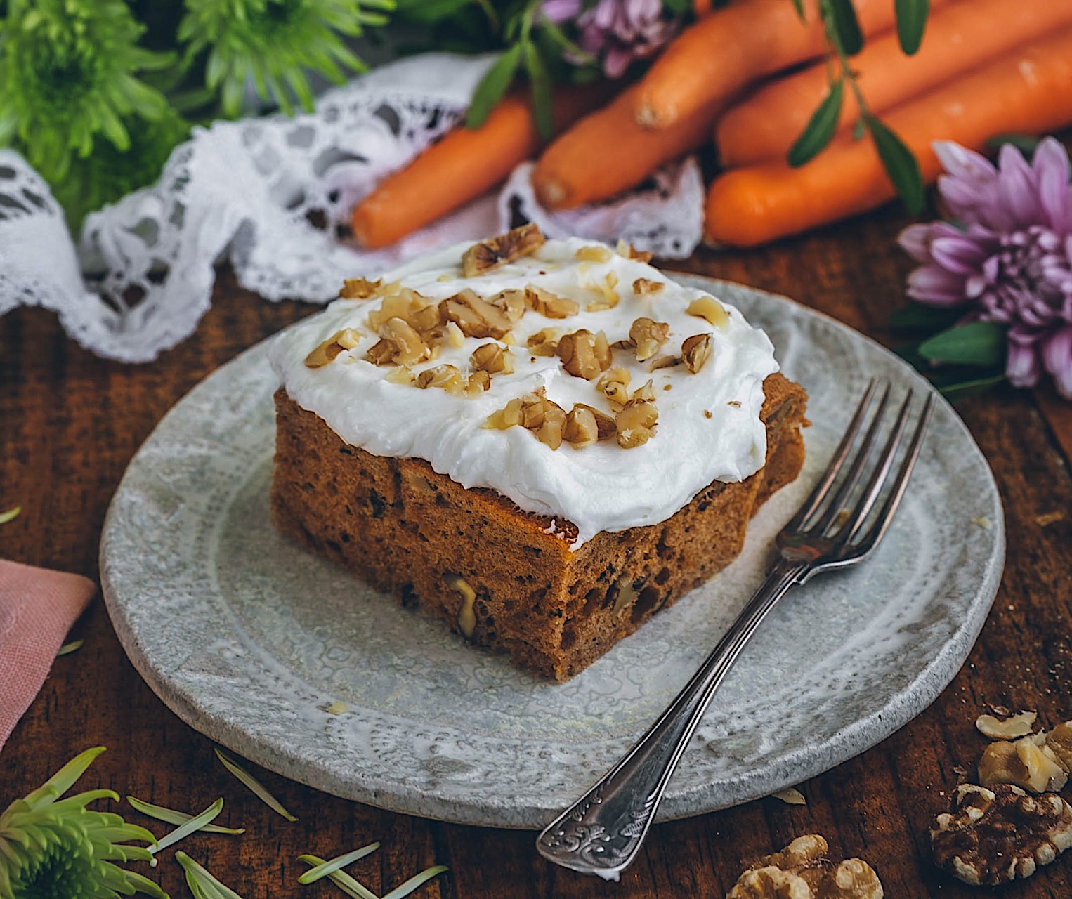 Bizcocho de zanahorias sin gluten